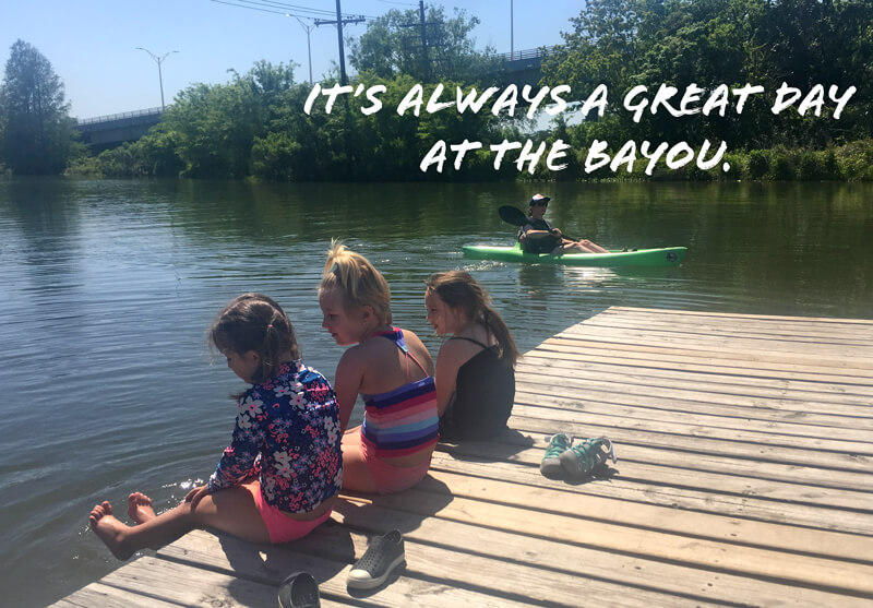 Kids on a dock